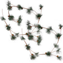 Ornativity Pinecone and Needles Garland - Pine Needles and Pinecone Rustic Xmas Holiday Decor Christmas Tree Natural Garland Decorations – 6 Ft (2 Pack)