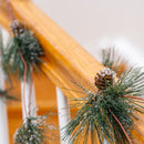 Ornativity Pinecone and Needles Garland - Pine Needles and Pinecone Rustic Xmas Holiday Decor Christmas Tree Natural Garland Decorations – 6 Ft (2 Pack)