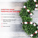 Ornativity Christmas Marshmallow Candy Garland - Rustic Xmas Holiday Wooden Farmhouse Country Wood Beaded Home and Holiday Garland Tree Decorations Boho Strand of Beads Decor 8' 3 (4 Pack)