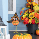 Turkey Yard Stake Decoration - Metal Outdoor Front Yard Welcome Sign Thanksgiving Decor Lawn Ornament Kit - 1 Set