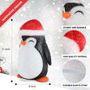 Penguin Porch Light Cover - Penguins Head Outdoor Front Porch Lamp Holiday Decoration Covers - Set of 2