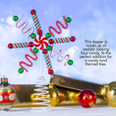 Candy Snowflake Tree Topper - Peppermint Candy Cane Sour Belt Jelly Licorice Star Snowflakes Christmas Tree Top Decorations