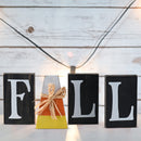 Wooden Fall Shelf Blocks - Rustic Wooden Painted Candy Corn Shelf Sitters Farmhouse Mantel Shelves and Tabletop Home Decorations Ornament Decor Set