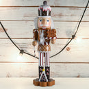 Ornativity Christmas Candyland Gingerbread Nutcracker – Wooden Nutcracker Candy Man with Candy Cane and Gingerbread Cookies in Hand Xmas Themed Holiday Nut Cracker Doll Figure Decorations