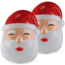 Santa Porch Light Cover – Santa Claus Head Outdoor Front Porch Lamp Holiday Decoration Covers - Set of 2