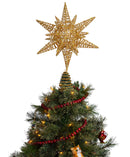 Red Cranberry Wooden Garland - Rustic Red Wood Beaded Christmas Tree Decorations Garland Bead Strand