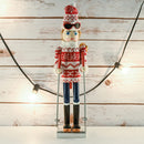 Christmas Woman Skier Nutcracker – Red and White Wooden Nutcracker Woman with Ugly Sweater and Ski Sticks in Skiing Pose Xmas Themed Holiday Nut Cracker Doll Figure Decorations