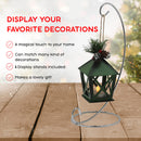 Silver Ornament Display Stand - Air Plant Terrarium Planter or Crystal Glass Witch Ball Holder Table Top Party Decorations Stands with Hanger Hook - Pack of 4