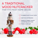 Ornativity Christmas Candyland Gingerbread Nutcracker – Wooden Nutcracker Candy Man with Candy Cane and Gingerbread Cookies in Hand Xmas Themed Holiday Nut Cracker Doll Figure Decorations