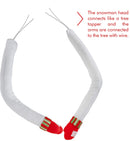 Snowman Christmas Tree Hugger - Xmas Holiday Tree Top Winter Snow Man Topper Ornament Decoration for Christmas Tree