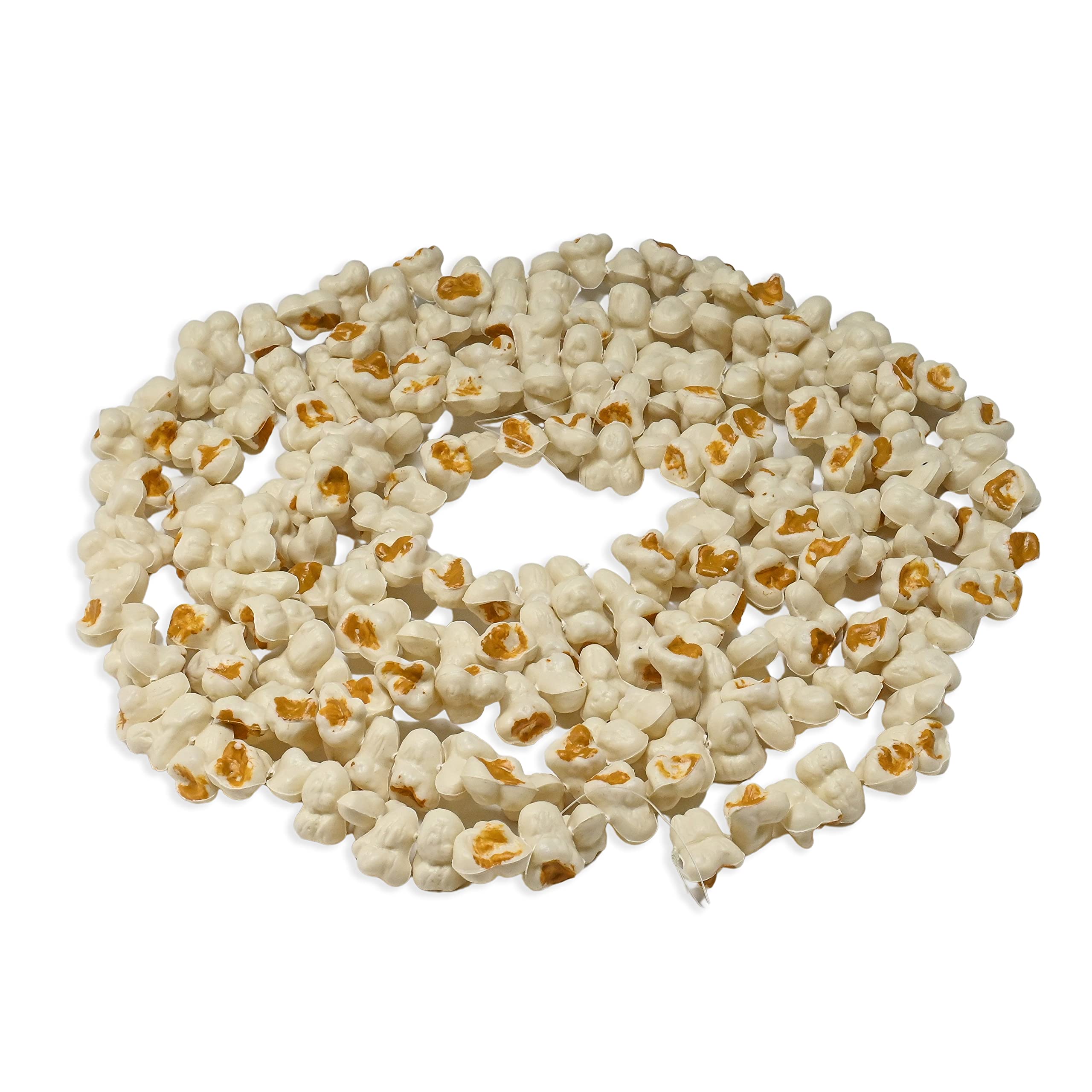 Realistic Popcorn Beaded Garland – Rustic Fake Pop Corn Bead Strand Ch