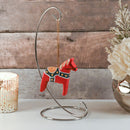 Silver Ornament Display Stand - Air Plant Terrarium Planter or Crystal Glass Witch Ball Holder Table Top Party Decorations Stands with Hanger Hook - Pack of 4