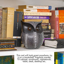 Black Owl Statue Figurine - Animal Sculpture Home Decoration for Bedroom Living Room Kitchen Office Bathroom House Decor Figurines