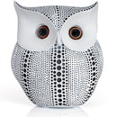 White Owl Statue Figurine - Animal Sculpture Home Decoration for Bedroom Living Room Kitchen Office Bathroom House Decor Figurines