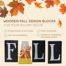 Wooden Fall Shelf Blocks - Rustic Wooden Painted Candy Corn Shelf Sitters Farmhouse Mantel Shelves and Tabletop Home Decorations Ornament Decor Set