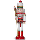 Strawberry Toy Soldier Nutcracker - Strawberry Hat with Cupcake Scepter King Theme Christmas Nutcracker Figure Holiday Decoration