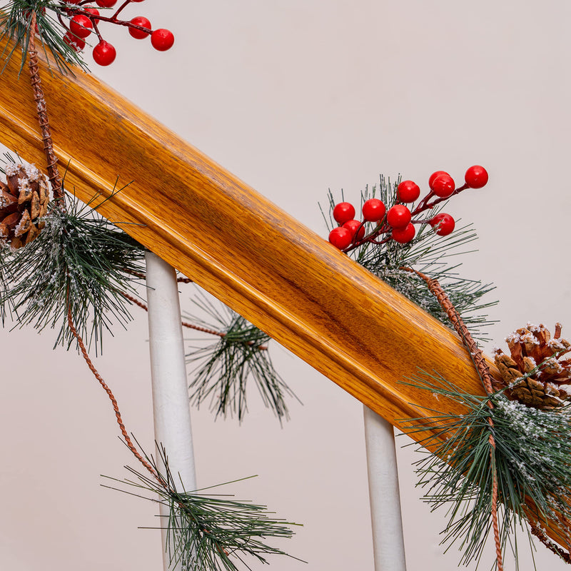 Christmas Long Needle Pine Garland 6ft Holiday Decorating