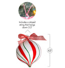 Peppermint Candy Ornament Set – Christmas Candy Cane Shatterproof Candy Balls Hanging Ornaments for Indoor or Outdoor Christmas Tree – 1 Dozen